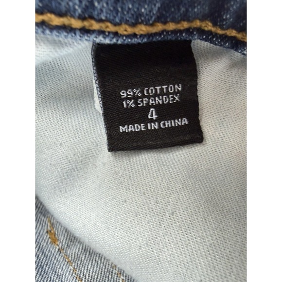 Vintage Y2K London Jeans Denim Low Rise Micro Mini Shorts Size  4 - Picture 2 of 7